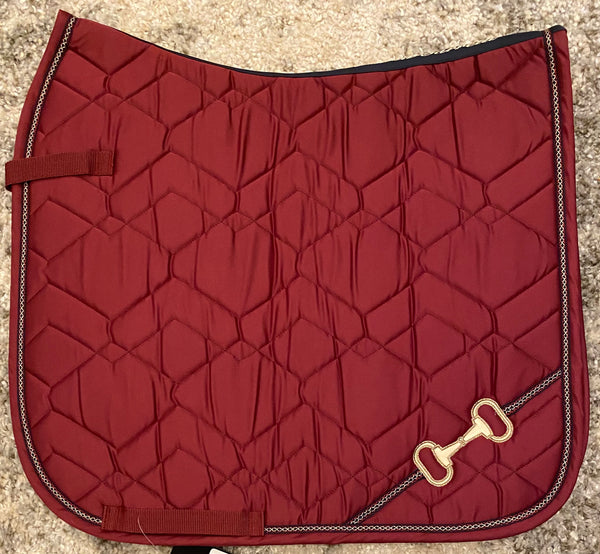 HKM Morello Bit Dressage Saddle Pad - Grape