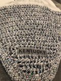 Kentucky Sequin Fly Veil - White/Silver