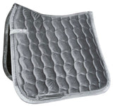 HKM Velluto Dressage Saddle Pad- Deep Grey