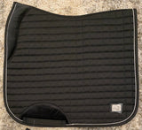 HKM Performance Set - Dressage Saddle Pad/Fleece Bandages - Black