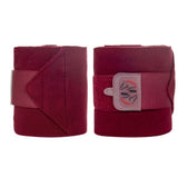 HKM Performance Set - Dressage Saddle Pad/Fleece Bandages - Grape