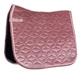 HKM Mellow Velvet Dressage Saddle Pad - Raspberry