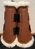 16C (Sixteen Cypress) Brushing Boots - Cognac