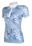 HKM Sole Mio Floral Joy Polo Shirt - Azure/White/Navy