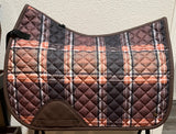 16C (Sixteen Cypress) Jump Cut Saddle Pad - Field Plaid & Hickory