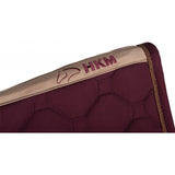 HKM Emma Dressage Saddle Pad - Bordeaux/Camel