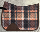 16C (Sixteen Cypress) Jump Cut Saddle Pad - Field Plaid & Hickory